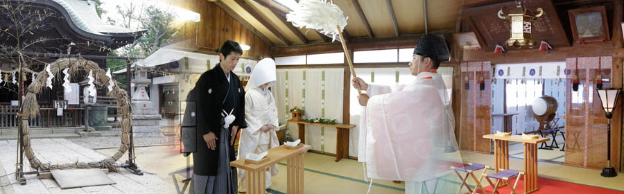 写真:津田沼鎮座菊田神社・神前結婚式の様子